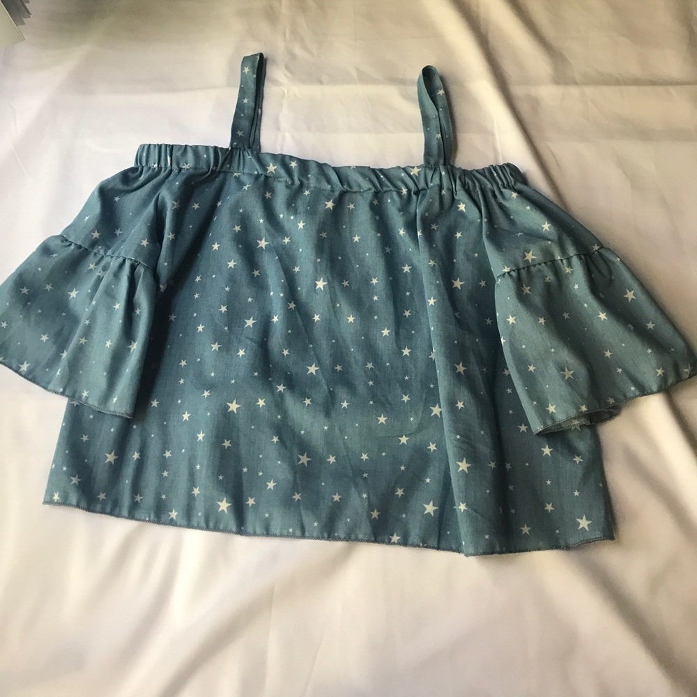 [See You Monday] Off Shoulder Top w/ Straps New L - Picture 4 of 5